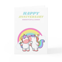 Congratulations Happy Wedding Anniversary Unicorn