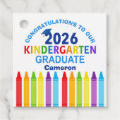 Congratulations Kindergarten Graduate Custom Party Bedankjes Labels (Voorkant)