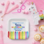 Congratulations Kindergarten Graduate Custom Party Papieren Bordje (Feest)