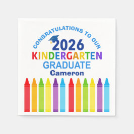 Congratulations Kindergarten Graduate Custom Party Servet