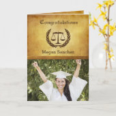 Congratulations Law School Graduate Kaart (Gele Bloem)