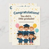 Congratulations Little Graduate Card  (Voorkant / Achterkant)