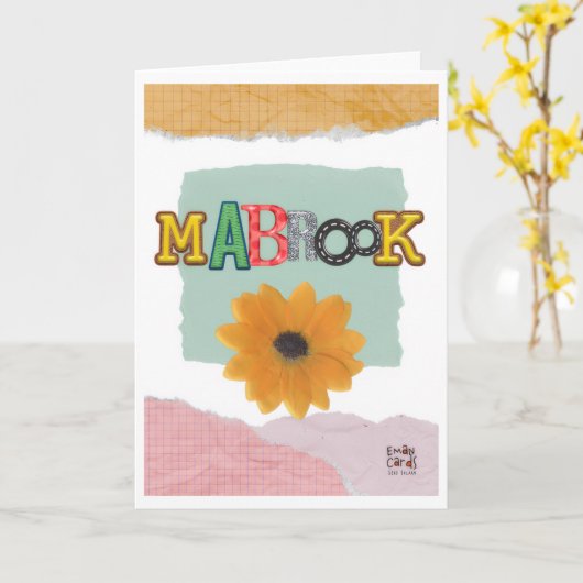 Congratulations - Mabrook Kaart (Gele Bloem)