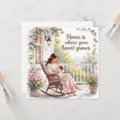 Congratulations mama new mom kaart (Voorkant / Achterkant in situ)