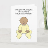 Congratulations on First Tooth Kaart (Voorkant)