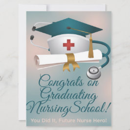 Congratulations on Graduating Nursing School Card Feestdagenkaart