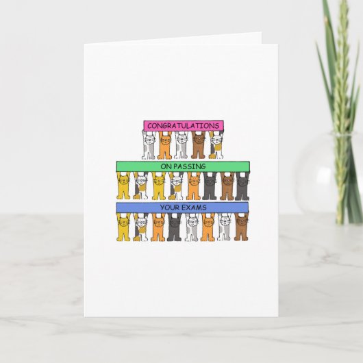 Congratulations on Passing Your Exams. Kaart (Voorkant)