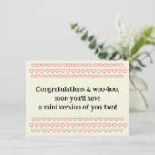 Congratulations On Pregnancy, w. Sample Text, Card (Staand voorkant)