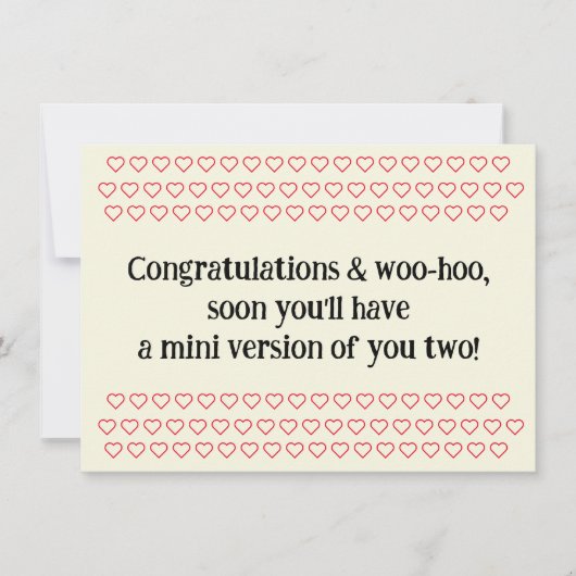 Congratulations On Pregnancy, w. Sample Text, Card (Voorkant)