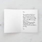 Congratulations On Pregnancy, w. Sample Text, Card Kaart (Binnen)