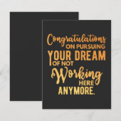 Congratulations on Pursuing Your Dream Bedankkaart (Voorkant / Achterkant)