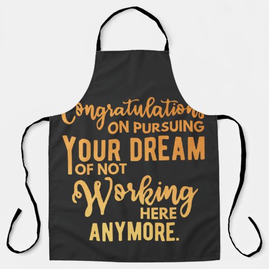Congratulations on Pursuing Your Dream Schort (Voorkant)