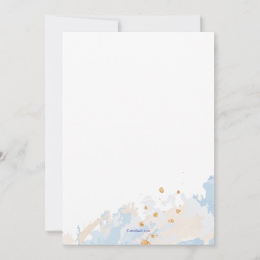 Congratulations on your Baby Boy Kaart (Achterkant)