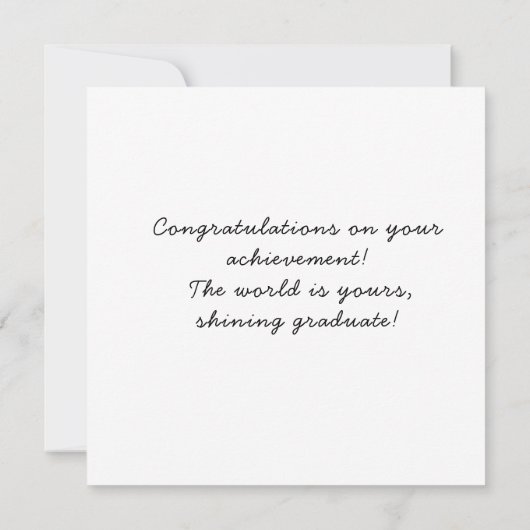 Congratulations On Your Graduation Card Kaart (Achterkant)