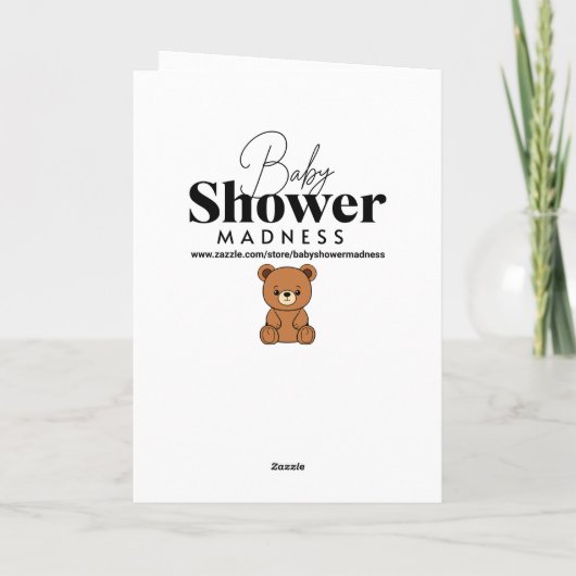 Congratulations on your New Baby Boy Kaart (Achterkant)