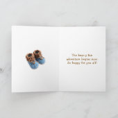 Congratulations on your New Baby Boy Kaart (Binnen)