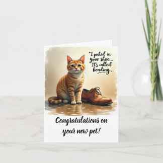 Congratulations on your new pet card kaart