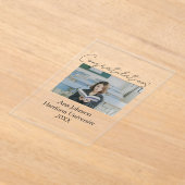 Congratulations photo graduate name university yea acryl uitnodigingen (Laagn)