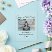 Congratulations photo graduate name university yea acryl uitnodigingen (Insitu (Huwelijk))