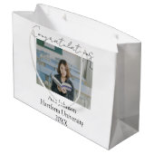 Congratulations photo graduate name university yea groot cadeauzakje (Achterkant Gekanteld)