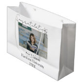 Congratulations photo graduate name university yea groot cadeauzakje (Voorkant Gekanteld)