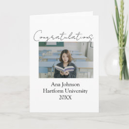 Congratulations photo graduate name university yea kaart