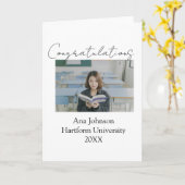 Congratulations photo graduate name university yea kaart (Gele Bloem)