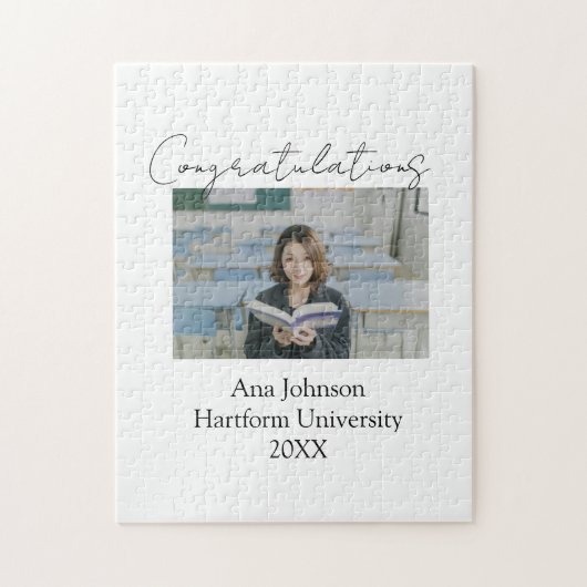 Congratulations photo graduate name university yea legpuzzel (Verticaal)