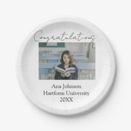 Congratulations photo graduate name university yea papieren bordje