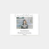 Congratulations photo graduate name university yea post-it® notes (Voorkant)