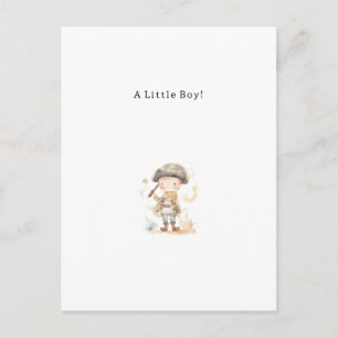 Congratulations Pirate New Baby Birth Card Briefkaart