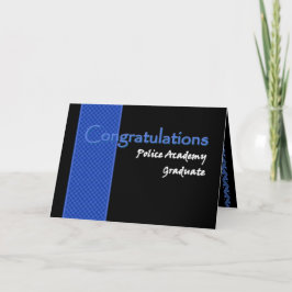 CONGRATULATIONS Police Academy Afstuderen Kaart