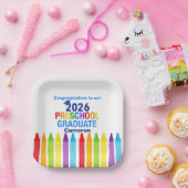 Congratulations Preschool Graduate Custom Party Papieren Bordje (Feest)