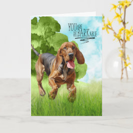 Congratulations reBARKable Bloodhound Dog Kaart