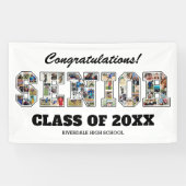 Congratulations Senior Graduation Photo Collage Spandoek (Horizontaal)