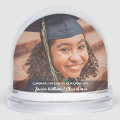 Congratulations To Our Graduate Custom Photo Grad Sneeuwbol (Voorkant)