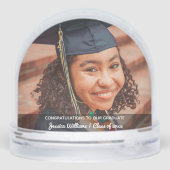 Congratulations To Our Graduate Custom Photo Grad Sneeuwbol (Achterkant)