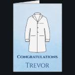 Congratulations White Coat Ceremony Doctor<br><div class="desc">Congratulate a future doctor or other medical professional as they are awarded their White Coat. Elegant Doctor Physician White Coat Ceremony Monogrammed to celebrate and honor a physician or doctor in training. Elegant way to say congrats and honor someone at a rite of passage where the Hippocratic Oath is recited...</div>