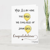 Congratulations with Dua - New Born Kaart (Voorkant)