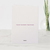Congrautlations Tulip Flowers Wedding Card  Kaart (Achterkant)