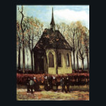 Congregatie die de hervormde kerk in Nuenen verlaa Poster<br><div class="desc">Congregatie die de hervormde kerk in Nuenen verlaat,  Vincent van Gogh.</div>