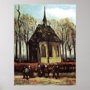 Congregatie die de hervormde kerk in Nuenen verlaa Poster