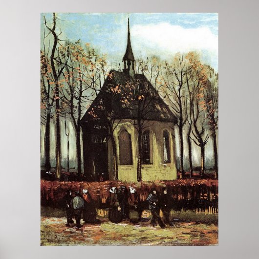 Congregatie die de hervormde kerk in Nuenen verlaa Poster (Voorkant)