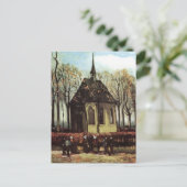 Congregatie in de kerk, Nuenen door Vincent van Go Briefkaart (Staand voorkant)