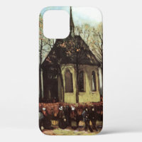 Congregatie in de kerk, Nuenen door Vincent van Go