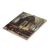 Congregatie in de kerk, Nuenen door Vincent van Go Tegeltje (Zijkant)