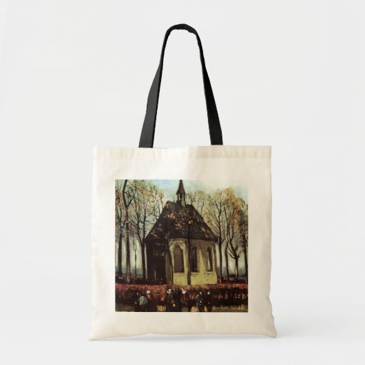 Congregatie in de kerk, Nuenen door Vincent van Go Tote Bag (Voorkant)
