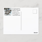 Congregatie Mickve Israel Savannah Georgia Briefkaart (Achterkant)