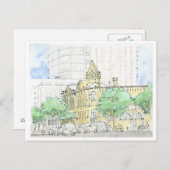 Congres Ave. bij Forth Street, Austin, Texas Briefkaart (Voorkant / Achterkant)