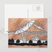 Congres Avenue Bats Briefkaart (Voorkant / Achterkant)